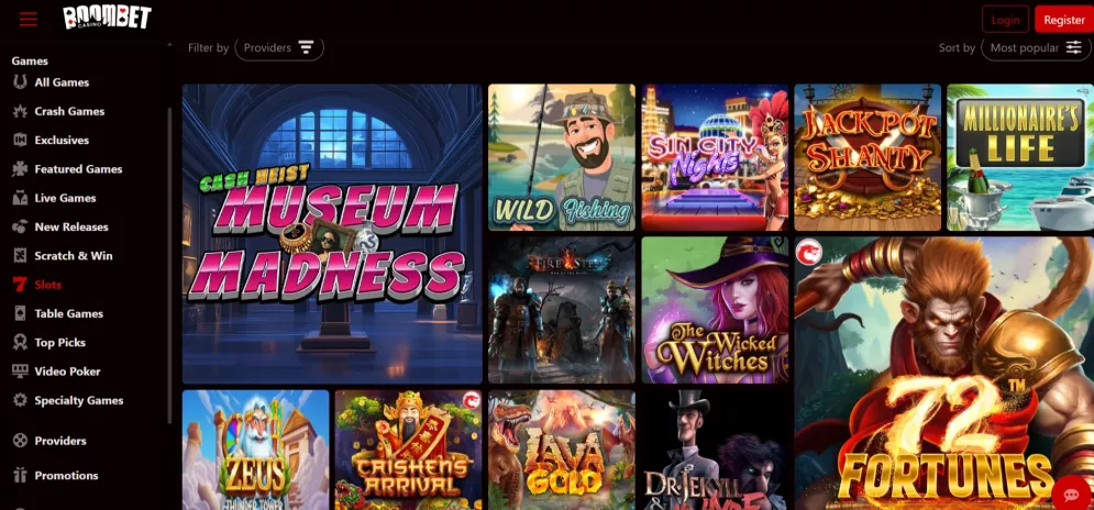 Boombet Casino — Bonus di Benvenuto del 200% fino a €2000, gioca ora